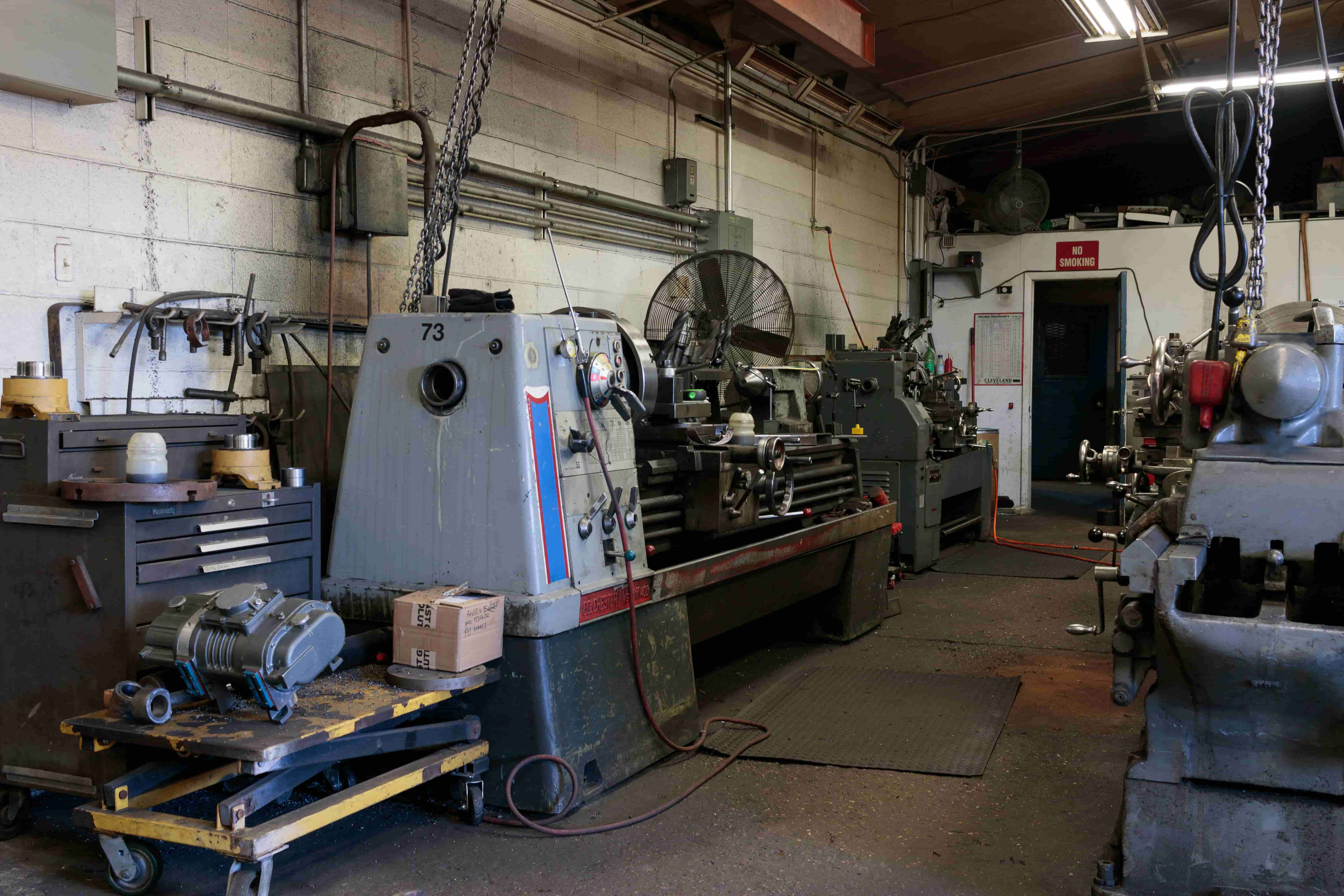 Machine shop floor